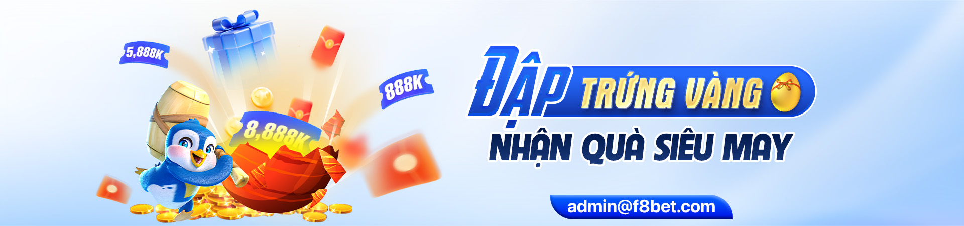 f8bet banner sự kiện thưởng trứng vàng